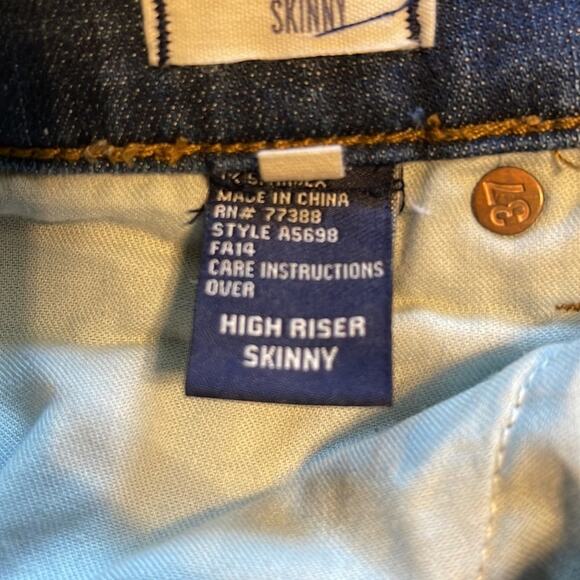 Madewell Skinny Skinny High Riser Denim Jeans Medium Wash Blue Women’s Size 27 - Picture 9 of 9